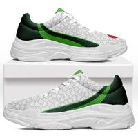 Algeria 2026 Football Chunky Sneakers Go Greens Islamic Pattern Curve Stylized - Wonder Print Shop