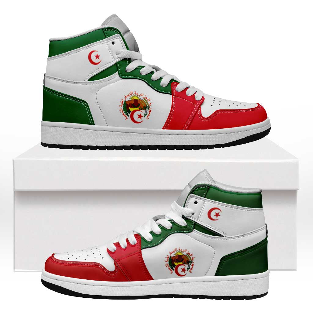 Algeria High Sneakers AJ1 Classic National Flag Style - Wonder Print Shop