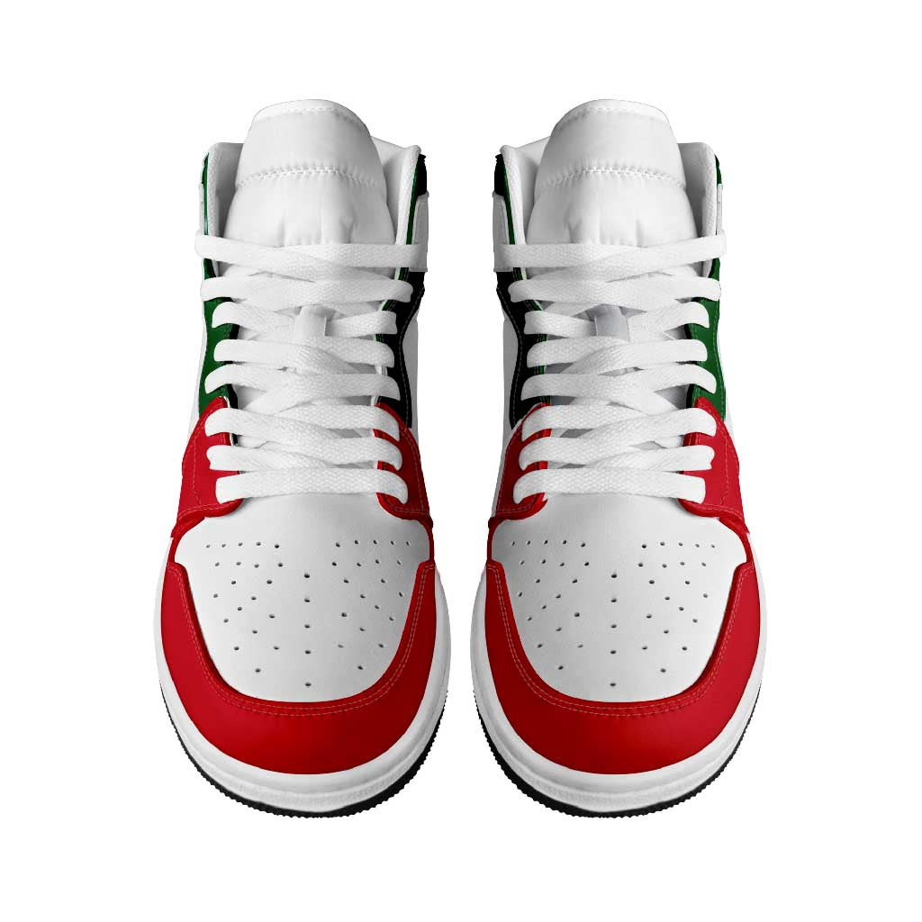 Algeria High Sneakers AJ1 Classic National Flag Style - Wonder Print Shop