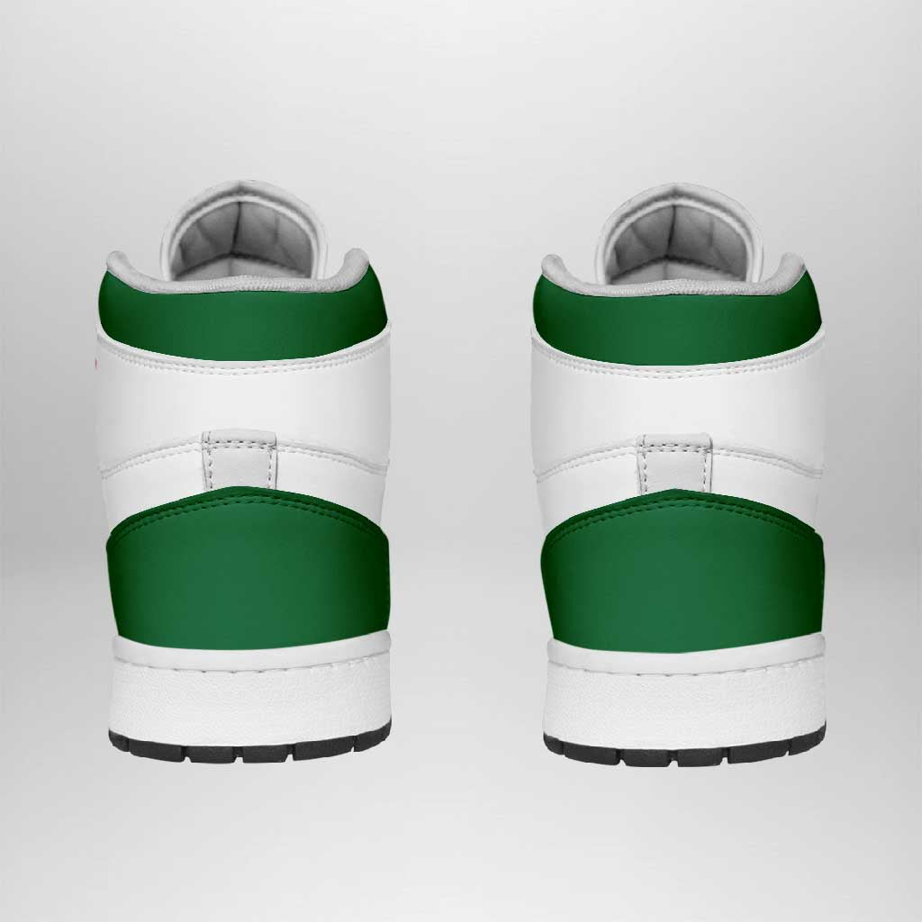 Algeria High Sneakers AJ1 Classic National Flag Style - Wonder Print Shop