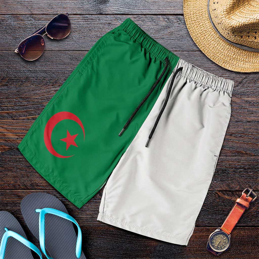 Algeria Shorts for Men National Flag Colors - Wonder Print Shop