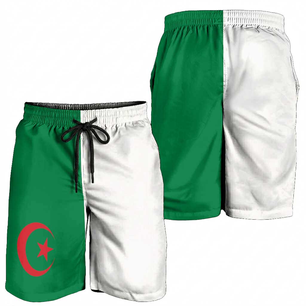 Algeria Shorts for Men National Flag Colors - Wonder Print Shop