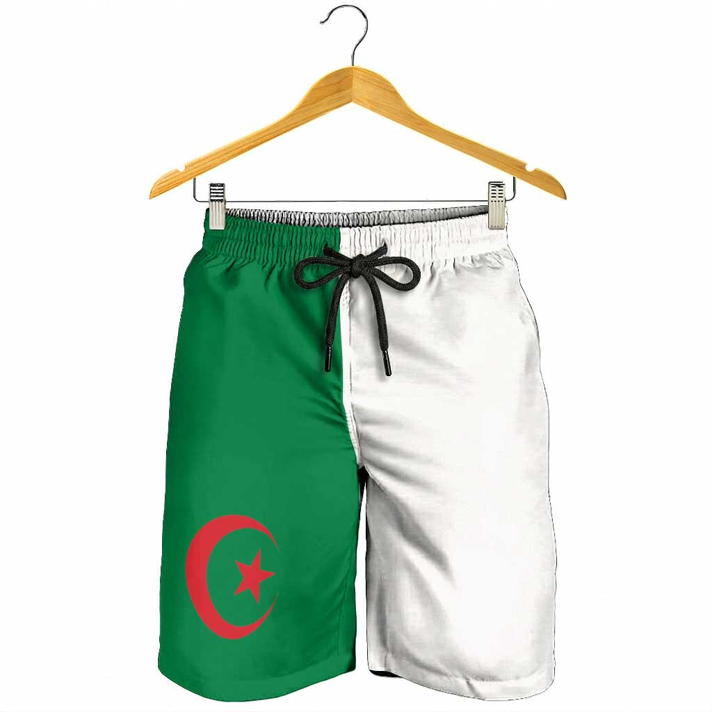 Algeria Shorts for Men National Flag Colors - Wonder Print Shop