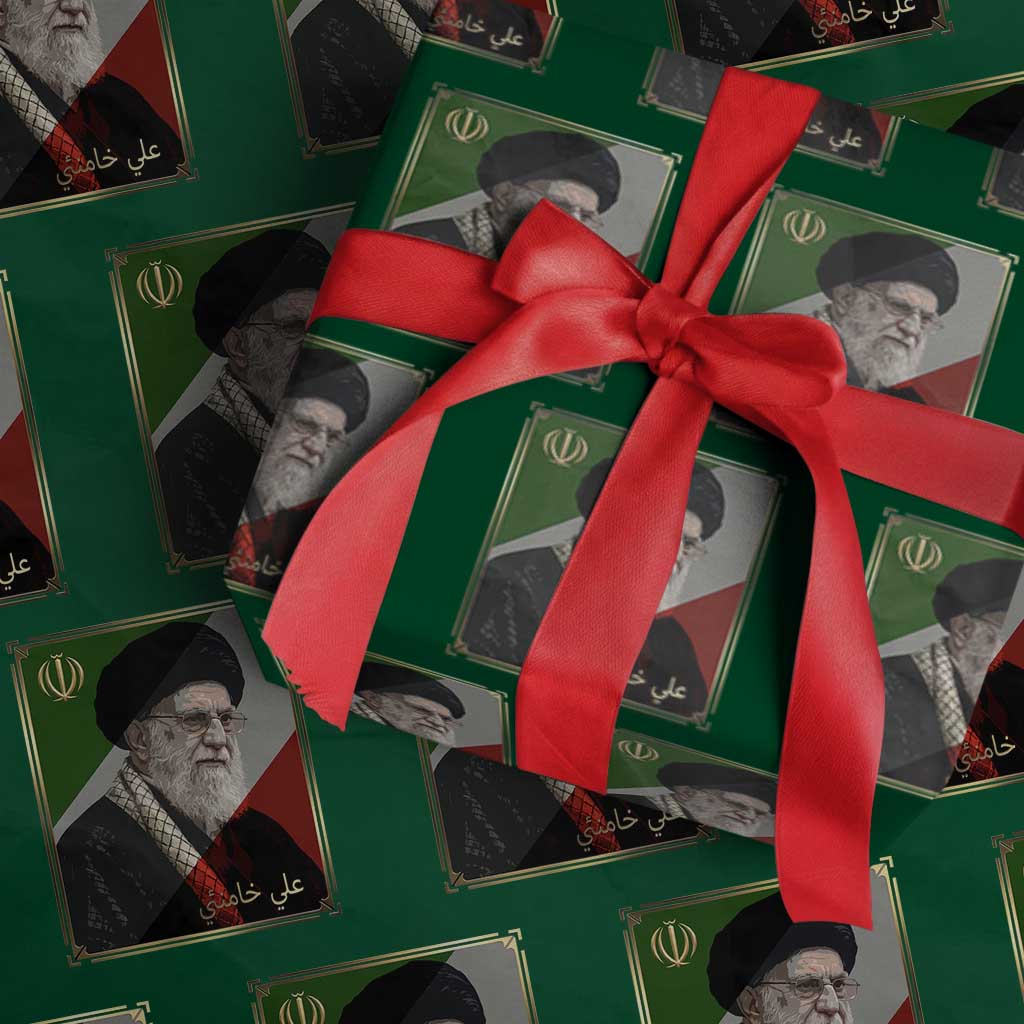 Ali Khamenei Memorial Tribute Portrait Wrapping Paper Roll