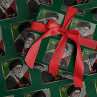 Ali Khamenei Memorial Tribute Portrait Wrapping Paper Roll