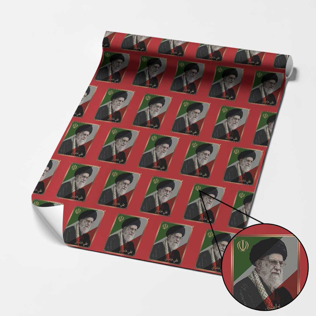 Ali Khamenei Memorial Tribute Portrait Wrapping Paper Roll