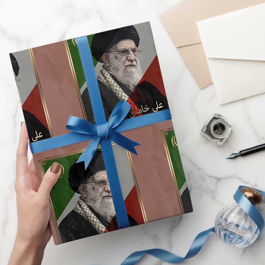 Ali Khamenei Memorial Tribute Portrait Wrapping Paper Roll