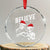 Alien And Bigfoot Crystal Glass Ornament - Wonder Print Shop