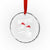 Alien And Bigfoot Crystal Glass Ornament - Wonder Print Shop