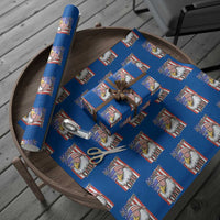 All American Dad 4th of July Wrapping Paper Roll Daddy Eagle USA