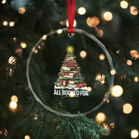 All Booked For Christmas Crystal Glass Ornament Xmas Tree Lights Book Lover - Wonder Print Shop