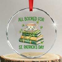 All Booked For St Patricks Day Crystal Glass Ornament Gift For Book Lovers