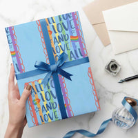 All For Love And Love For All Wrapping Paper Roll Pride Month LGBT Support
