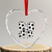 All I Need Is God Faith And Soccer Heart Crystal Glass Ornament Christian Gift