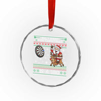 All I Want For Christmas Is A 180 Crystal Glass Ornament Santa Dart Player Xmas Gift - Wonder Print Shop