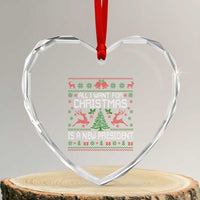 All I Want For Christmas Is A New President Heart Crystal Glass Ornament Funny Xmas Political Satire - Wonder Print Shop