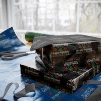 All I Want For Christmas Is A New President Wrapping Paper Roll Funny Xmas Political Satire - Wonder Print Shop
