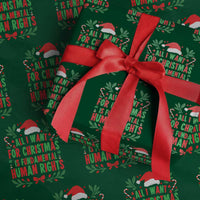 All I Want For Christmas Is Fundamental Human Rights Wrapping Paper Roll Pro Democracy Xmas Gift - Wonder Print Shop