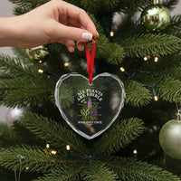 All Plants Are Edible Some Only Once Heart Crystal Glass Ornament Funny Botanical Gardener