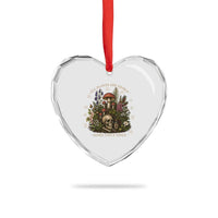 All Plants Are Edible Some Only Once Heart Crystal Glass Ornament Vintage Botanical Mushroom Skull Gothic Plant Lover