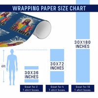 All the Cool People Are Born in December Wrapping Paper Roll Funny Trippy Neon Jesus Birthday Meme - Wonder Print Shop