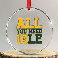 All You Need is Love Crystal Glass Ornament Retro Jordan GB Football Lover Fan Gift - Wonder Print Shop