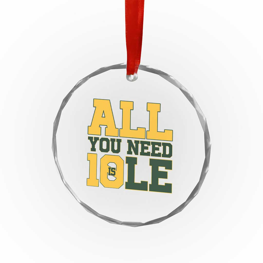 All You Need is Love Crystal Glass Ornament Retro Jordan GB Football Lover Fan Gift - Wonder Print Shop