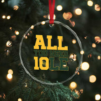 All You Need is Love Crystal Glass Ornament Retro Jordan GB Football Lover Fan Gift - Wonder Print Shop