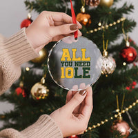 All You Need is Love Crystal Glass Ornament Retro Jordan GB Football Lover Fan Gift - Wonder Print Shop