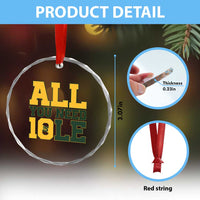 All You Need is Love Crystal Glass Ornament Retro Jordan GB Football Lover Fan Gift - Wonder Print Shop