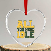 All You Need is Love Heart Crystal Glass Ornament Retro Jordan GB Football Lover Fan Gift - Wonder Print Shop