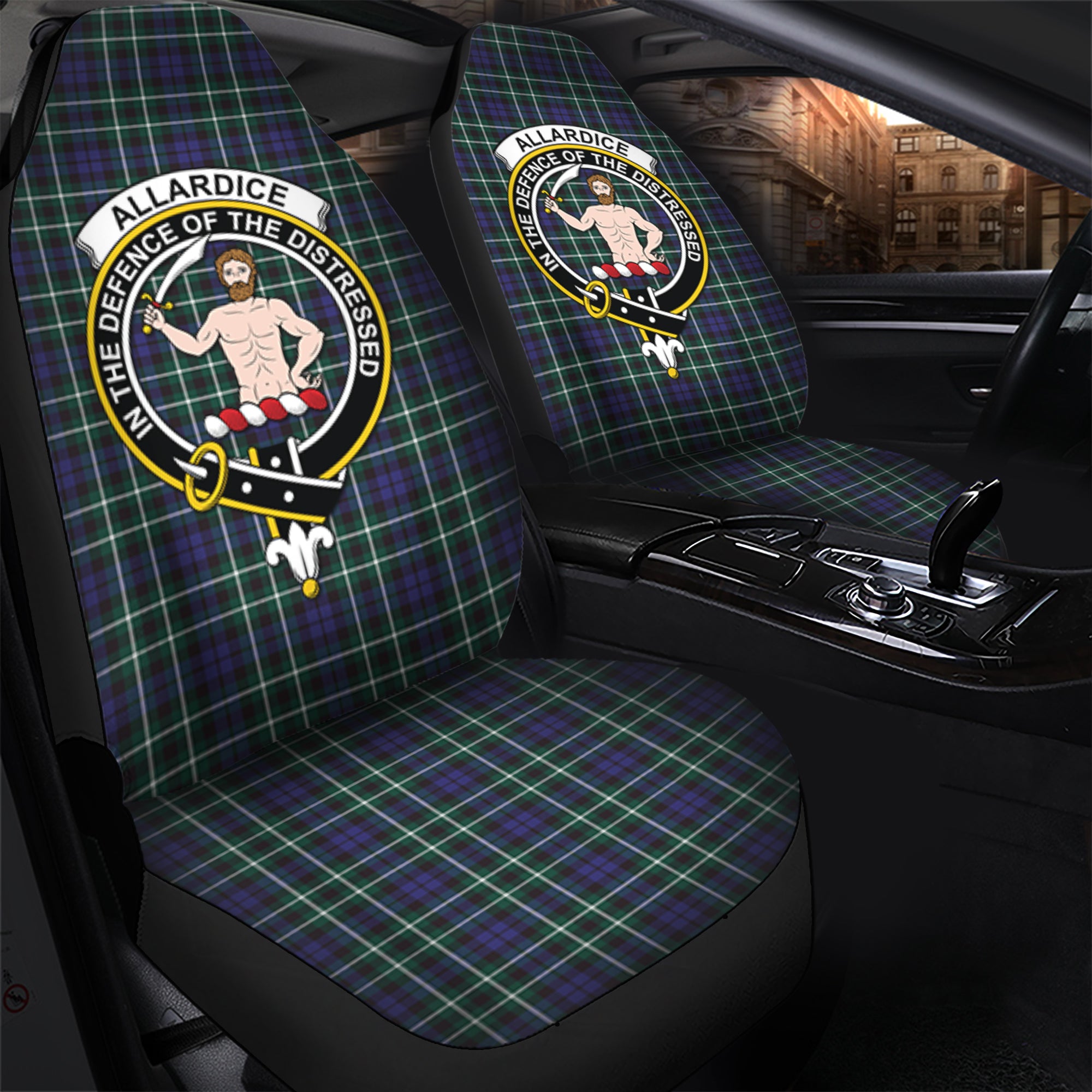 Allardice Clan Tartan Car Seat Cover, Family Crest Tartan Seat Cover TS23