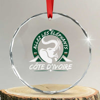 Allez Les Elephants Cote d'Ivoire Soccer Fan Crystal Glass Ornament Ivory Coast Pride Football Lovers