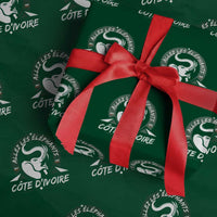 Allez Les Elephants Cote d'Ivoire Soccer Fan Wrapping Paper Roll Ivory Coast Pride Football Lovers