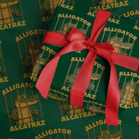 Alligator Alcatraz Florida Everglades Wrapping Paper Roll Funny Political Satire Meme - Wonder Print Shop