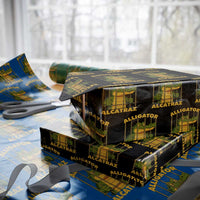 Alligator Alcatraz Florida Everglades Wrapping Paper Roll Funny Political Satire Meme - Wonder Print Shop