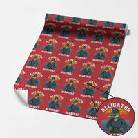 Alligator Alcatraz Florida Wrapping Paper Roll Funny Gator Cop Political Humor Retro Sunset - Wonder Print Shop