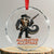 Alligator Alcatraz Gunslinger Crystal Glass Ornament Swamp Outlaw Satire Patriotic Rebel - Wonder Print Shop