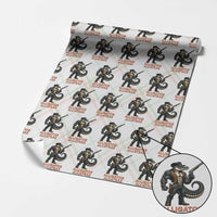 Alligator Alcatraz Gunslinger Wrapping Paper Roll Swamp Outlaw Satire Patriotic Rebel - Wonder Print Shop