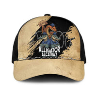 Alligator Alcatraz Mesh Trucker Cap Gator and Python Restricted Area LT14