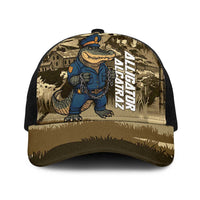 Alligator Alcatraz Mesh Trucker Cap Police Gator Rock Penitentiary - Wonder Print Shop