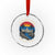 Alligator Alcatraz Political Crystal Glass Ornament Florida Prison State Retro Sunset - Wonder Print Shop