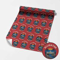 Alligator Alcatraz Political Wrapping Paper Roll Florida Prison State Retro Sunset - Wonder Print Shop
