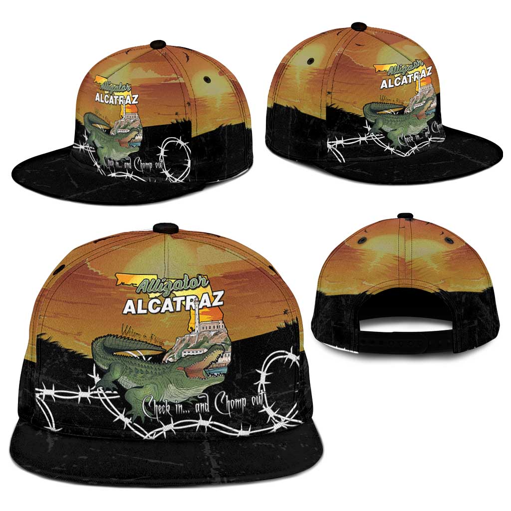 Alligator Alcatraz Snapback Cap Prison Florida Everglades - Wonder Print Shop