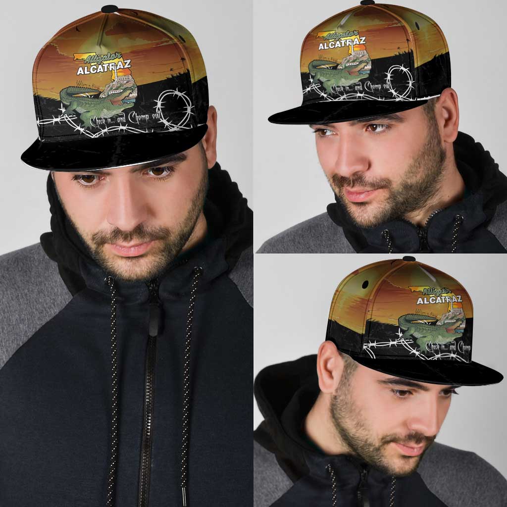 Alligator Alcatraz Snapback Cap Prison Florida Everglades - Wonder Print Shop