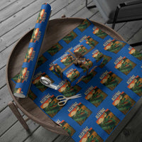 Alligator Alcatraz Wrapping Paper Roll Retro Florida Swamp Political Prison - Wonder Print Shop