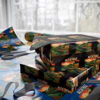 Alligator Alcatraz Wrapping Paper Roll Retro Florida Swamp Political Prison - Wonder Print Shop