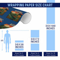 Alligator Alcatraz Wrapping Paper Roll Retro Florida Swamp Political Prison - Wonder Print Shop