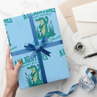Alligators Against Alcatraz Wrapping Paper Roll Everglades Florida for Human Rights - Wonder Print Shop