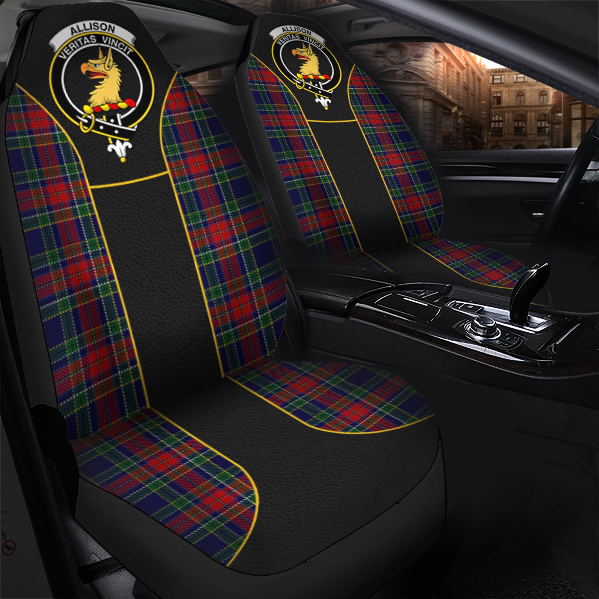 scottish-allison-red-tartan-crest-car-seat-cover-special-style